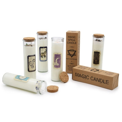 Magic Spell Candle - Prosperity, Soy Wax Candle with Tiger Eye and ...