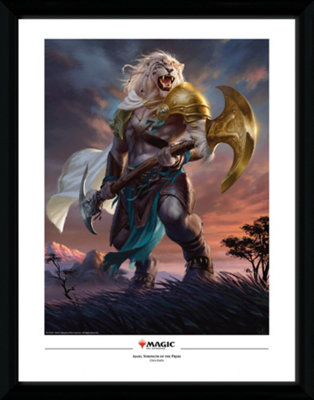 Magic the Gathering Ajani Strength 30 x 40cm Framed Collector Print