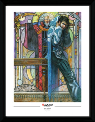 Magic the Gathering Jace Cunning Castaway 30 x 40cm Framed Collector ...
