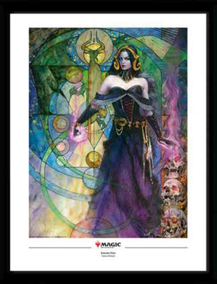 Magic the Gathering Liliana  30 x 40cm Framed Collector Print