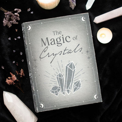 Magical Crystal Storage Box With Witch & Pentagram Design