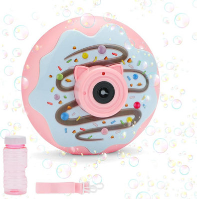 Magical Donut Camera Bubble Machine Automatic Light-Up Bubble Blower ...