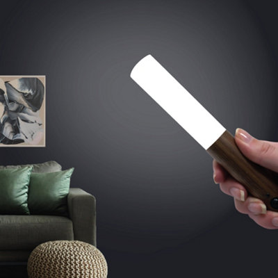 MagLight Magnetic PIR Sensor Wall Light, Wooden Wireless USB ...