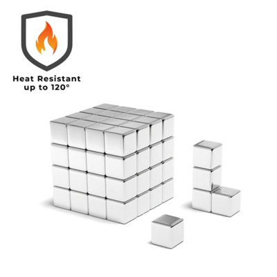 Magnet Store 10mm x 10mm x 10mm Neodymium Cube / Block Magnet N54H (14.32KG Pull) - 1 Magnet(s)