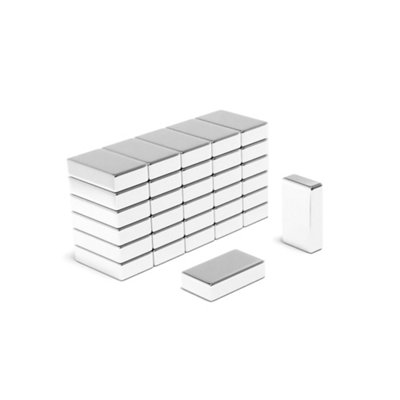 Paket] Neodym Power Magnete 20x5mm N52 23Kg 10stk. schwarz