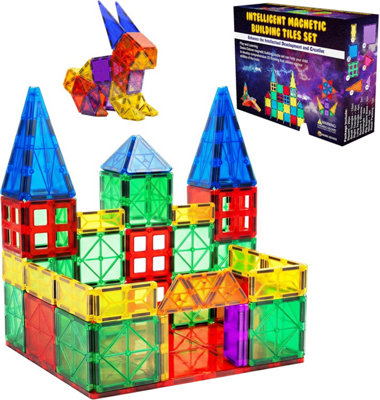Magnetic Blocks Building Tiles Montessori Toys Preschool Construction ...