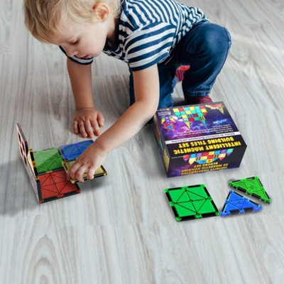 Magnetic Blocks Building Tiles Montessori Toys Preschool Construction ...