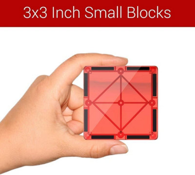 Magnetic Blocks Building Tiles Montessori Toys Preschool Construction ...
