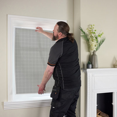 Magnetic Fly Screens for Window Frames with Foam 4957 Adhesive, 12.7mm ...