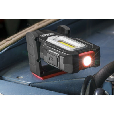 Magnetic Inspection Light - 3W COB & 1W SMD LED - Wireless Recharge - IP68 Rated