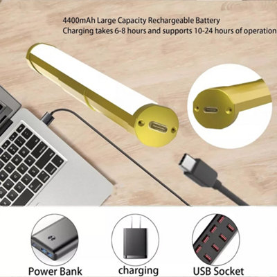 Magnetic LED Picture Light - Dimmable, Wireless, USB Rechargeable Wall Lamp
