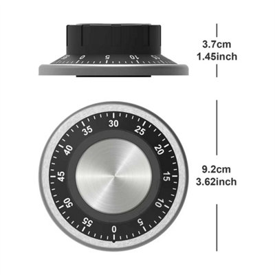 Magnetic Mechanical Kitchen Timer Stainless Steel Chef Cooking Baking ...
