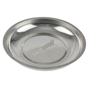 Magnetic Parts Tray Dish Storage Holder Circular Round Stainless Steel 6" AT704