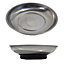 Magnetic Parts Tray Dish Storage Holder Circular Round Stainless Steel 6"