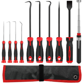 MAGNETIC PICK UP TOOL LONG EXTRA REACH STRONG 10PC TELESCOPIC EXTENDING MAGNET