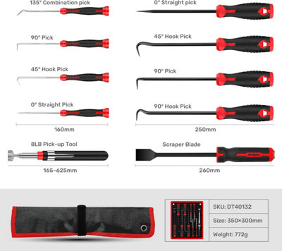 MAGNETIC PICK UP TOOL LONG EXTRA REACH STRONG 10PC TELESCOPIC EXTENDING ...