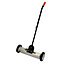 Magnetic Sweeper for Ferrous Objects, Nails, Screws Quickly with Switchable Release for Easy Clean - 22" wide