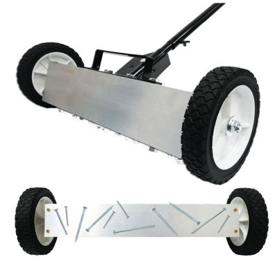 Magnetic Sweeper for Ferrous Objects Nails Screws Quickly with Switchable Release for Easy Clean 22 wide