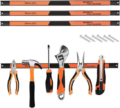 Magnetic Tool Holder Rack, 3 Pack 60cm / 24Inch Magnetic Heavy Duty ...