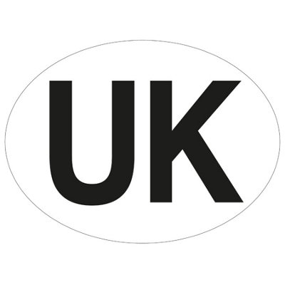 Magnetic UK Sticker European Legal Badge Travel Abroad
