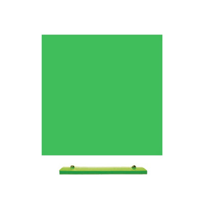 MagniPlan Magnetic Glass Wipe Board for Office, Meeting Room, Classroom and Home Office - 450mm x 450mm - Green Price Comparisons | Compare The Build