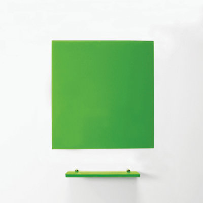 MagniPlan Magnetic Glass Wipe Board for Office, Meeting Room, Classroom and Home Office - 600mm x 450mm - Green Price Comparisons | Compare The Build