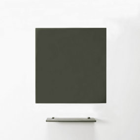 MagniPlan Magnetic Glass Wipe Board for Office, Meeting Room, Classroom and Home Office - 600mm x 450mm - Grey