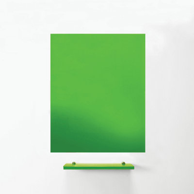 MagniPlan Magnetic Glass Wipe Board for Office, Meeting Room, Classroom and Home Office - 900mm x 600mm - Green Price Comparisons | Compare The Build