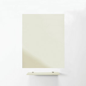 MagniPlan Magnetic Glass Wipe Board for Office, Meeting Room, Classroom and Home Office - 900mm x 600mm - Ultra White