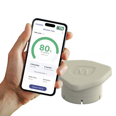 Magnus Smart Oil Tank Level Monitor Radar Gauge - Bluetooth Connection ...