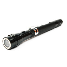 MagTorch Magnetic Torch with Extendable Flexible LED Light for DIY, Crafts, Carpentry and Tradesmen - Black