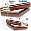 Mahogany Wood Corner Feet 45mm High Replacement Furniture Sofa Legs Self Fixing  Chairs Cabinets Beds Etc PKC321