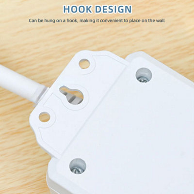 Main Adaptor Extension Power Socket 7 Way Gang Switched Multi UK Plug ...
