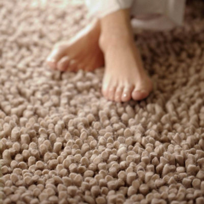 Maine Oyster Shaggy Wool Rug by Rug Guru-120cm X 170cm