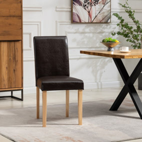 Maiolo Vegan Leather Dining Chairs - Set of 2