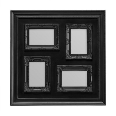 Maison by Premier 4 Photo Black Plastic Multi Photo Frame