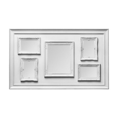 Maison by Premier 5 Photo White Plastic Multi Photo Frame