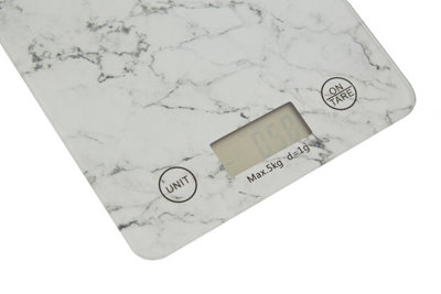 Maison by Premier 5Kg Rectangular Marble Effect Kitchen Scale