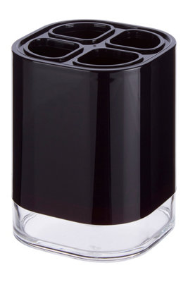Maison by Premier Ando Black Acrylic Toothbrush Holder