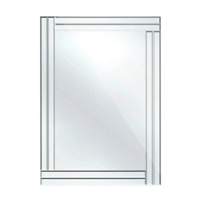 Maison by Premier Bevelled Edge Mirror With Double Line Frame