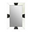 Maison by Premier Black Bevelled Border Detail Wall Mirror