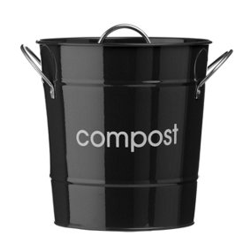 Maison by Premier Black Compost Bin
