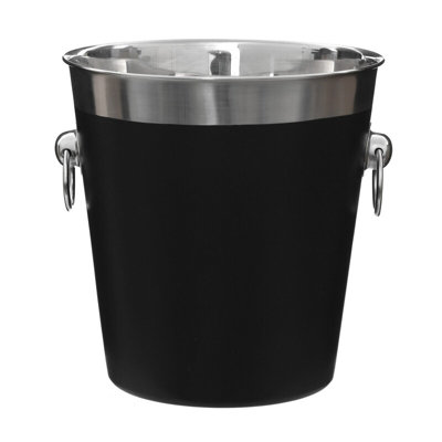 Maison by Premier Black Enamel Champagne Bucket