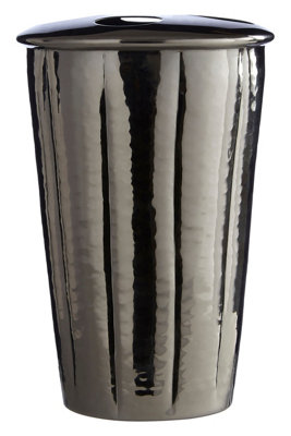 Toothbrush Holder In Brushed Nickel Finish - New Old Stock Bathroom Accessory