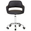 Maison by Premier Black PU Home Office Chair with Curved Back