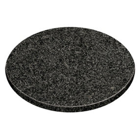 Maison by Premier Black Speckled Granite Round Chopping Board