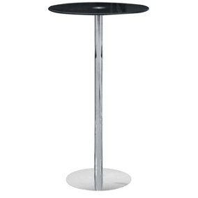 Maison by Premier Black Tempered Glass Bar Table