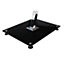 Maison by Premier Black Tempered Glass Top End Table