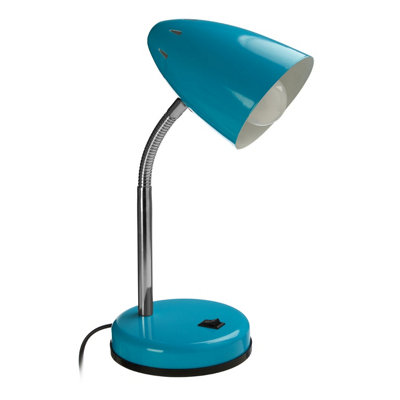 Maison by Premier Blue Gloss Desk Lamp
