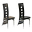Maison by Premier Brown Leather Effect Dining Chairs - Set of 4